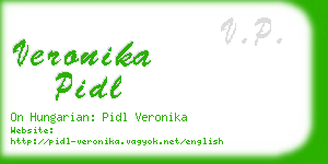 veronika pidl business card